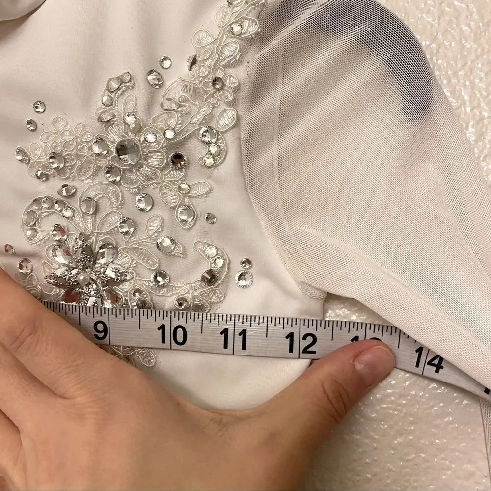 WEISSMAN Dance Costume Crystal rhinestone, custom Long Sleeve Leotard MT12523